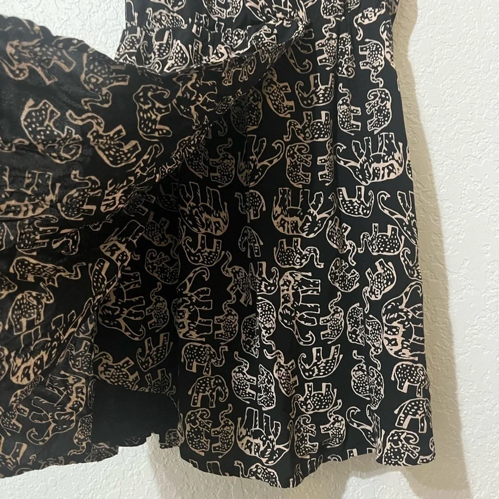 Anthropologie Maeve Elephant Noronha Faux Wrap Size XSmallP - Picture 7 of 12